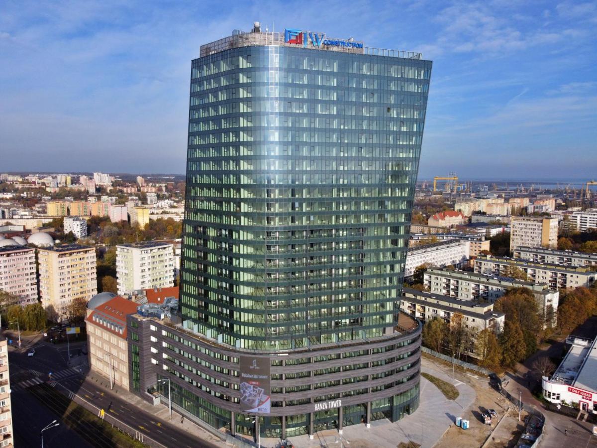 Hanza Tower - Luxurious Apartment 60M2 - 15Th Floor City View Estetino Exterior foto